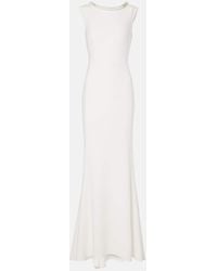 Max Mara - Bridal Verzierte Robe Corsica Aus Cady - Lyst