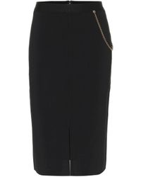 Givenchy - Embellished Knit Midi Skirt - Lyst