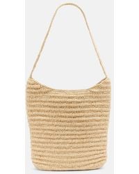The Row - Alma Medium Raffia Shoulder Bag - Lyst