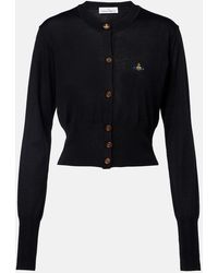 Vivienne Westwood - Bea Cropped Wool And Silk Cardigan - Lyst