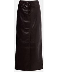 Dorothee Schumacher - High-Rise Leather Maxi Skirt - Lyst