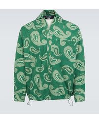 Jacquemus - Green Le Raphia 'le Haut Pingo' Shirt - Lyst