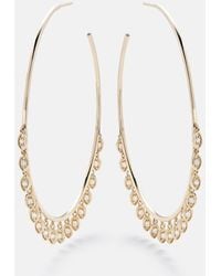 Sydney Evan - Pendientes De Aro De Oro 14 Ct Y Diamantes - Lyst