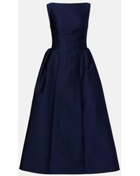 Roland Mouret - Midikleid Aus Taft - Lyst