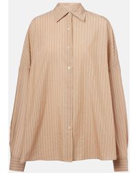 Dries Van Noten - Striped Cotton-Blend Shirt - Lyst