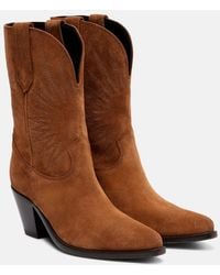 Golden Goose - Bottines Santiags Wish Star 40 En Daim - Lyst