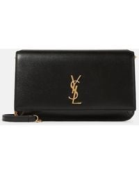 Saint Laurent - Bolso Para Movil Cassandre De Charol - Lyst