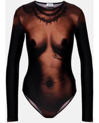 Jean Paul Gaultier - Tattoo Collection Body aus Jersey - Lyst
