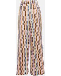 Missoni Pantaloni in maglia a zig-zag - Multicolore