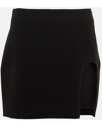 Monot - Crepe Miniskirt - Lyst