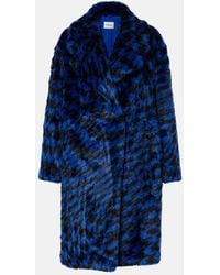 Diane von Furstenberg - Printed Faux Fur Coat - Lyst
