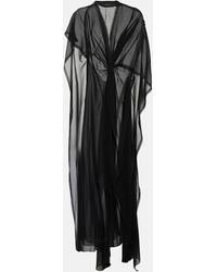 Balenciaga - Robe longue en soie - Lyst