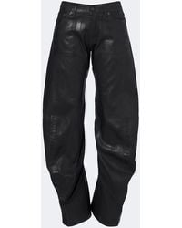 Acne Studios - Coated Barrel-Leg Jeans - Lyst