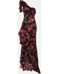 Rasario - One-shoulder Floral Gown - Lyst