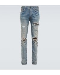 Amiri Jeans skinny MX1 distressed - Blu