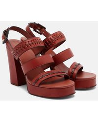 Zimmermann - Alchemy Leather Platform Sandals - Lyst