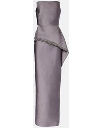 Roland Mouret - Crystal-Embellished Taffeta Gown - Lyst