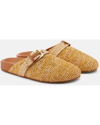 Robert Clergerie - Quinta Raffia Mules - Lyst