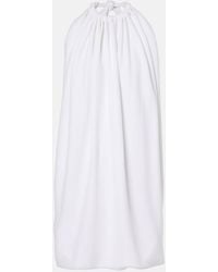 Sportmax - Vestido Corto Arizona Drapeado Con Escote Halter - Lyst