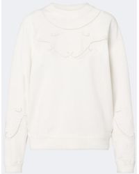 Isabel Marant - Vella Embroidered Cotton Sweatshirt - Lyst