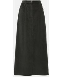 Brunello Cucinelli - Cotton Corduroy Maxi Skirt - Lyst