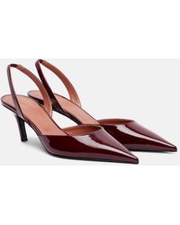 AMINA MUADDI - Sofia 60 Patent Leather Slingback Pumps - Lyst