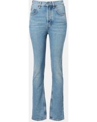 Saint Laurent - Jeans Bootcut A Vita Media - Lyst