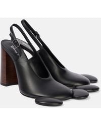Coperni - X Disney Mickey Leather Slingback Pumps - Lyst