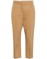Marni Pantaloni in twill di cotone e lino - Neutro