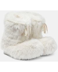 Balenciaga - Alaska Faux Fur Snow Boots - Lyst
