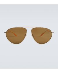 Gucci - Metal Frame Aviator Sunglasses - Lyst