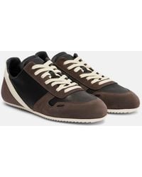 Rick Owens - Low-Top Sneakers With Suede Inserts - Lyst