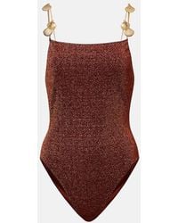 Oséree - Lumiere Shells Embellished Swimsuit - Lyst