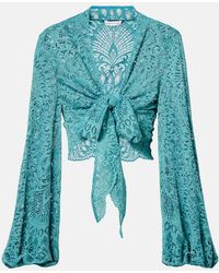 Alexandra Miro - Tabitha Lace Crop Top - Lyst