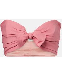 TOVE - Awa Linen And Cotton-Blend Bra Top - Lyst