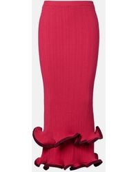 Jonathan Simkhai - Millie Ruffled Midi Skirt - Lyst