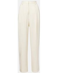 TOTEME - High-Rise Straight Pants - Lyst