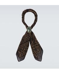 RRL - Embellished Printed Cotton Scarf - Lyst
