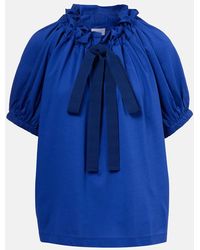Patou - Top En Jersey De Algodon - Lyst