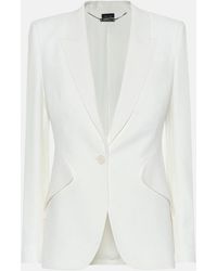 McQueen - Crepe Peak Jacket - Lyst