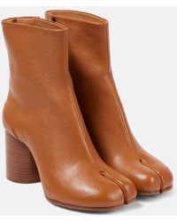 Maison Margiela - Tabi Leather Ankle Boots - Lyst