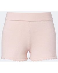 Posse - Maisie Knitted Wool Shorts - Lyst