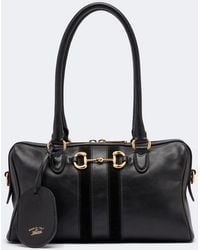Gucci - Borsetto Large Leather Bowling Bag - Lyst