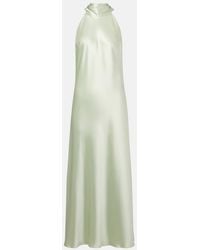 Galvan London - Maxikleid Sienna Aus Satin - Lyst