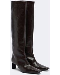 KHAITE - Ona Leather Knee-High Boots - Lyst