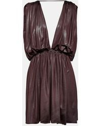 Rick Owens - Lilies Pleated Jersey Minidress - Lyst