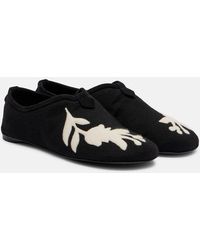 Loro Piana - Floaty Embroidered Flats - Lyst
