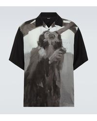 Undercover - X Helen Verhoeven Printed Bowling Shirt - Lyst