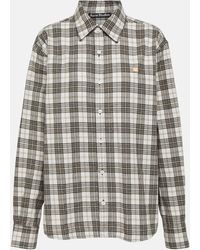 Acne Studios - Cotton Flannel Shirt - Lyst
