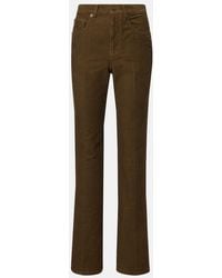 Saint Laurent - Weite Hose Clyde Aus Baumwoll-Cord - Lyst